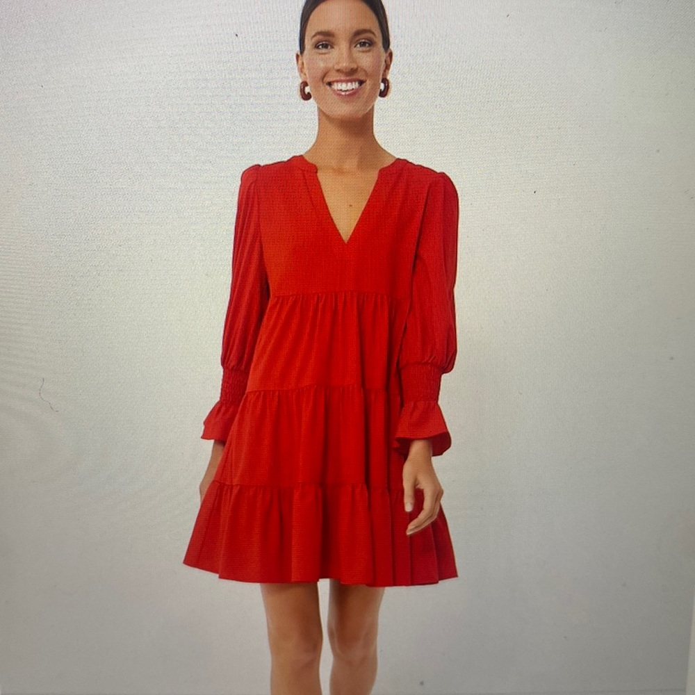 Tuckernuck - Red Crepe Kenzo Dress